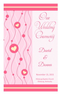 Wedding Program Cover Template 14B - Version 2